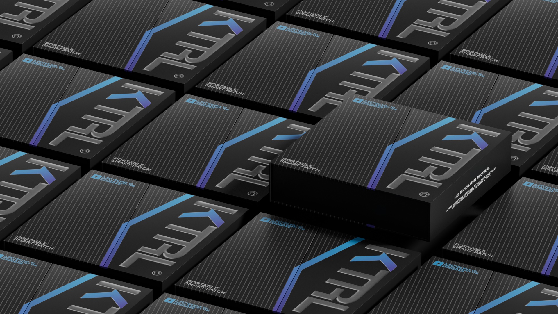 KTRL boxes arranged in a quiet pattern