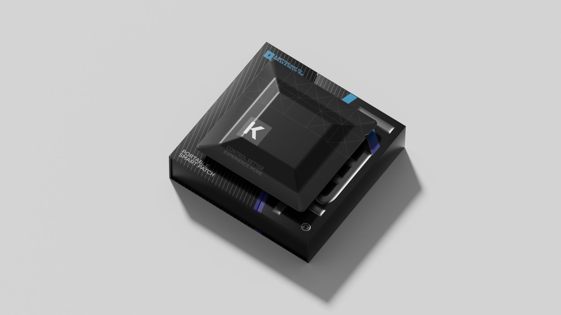 KTRL inner pouch resting on outer box
