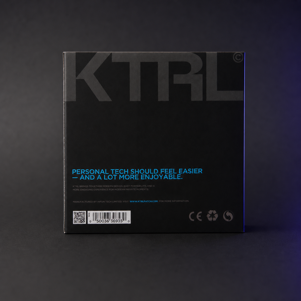 KTRL Portable Smart Patch inner pouch and printed guide